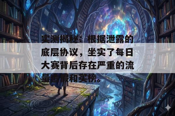 实测揭秘：根据泄露的底层协议，坐实了每日大赛背后存在严重的流量造假和买榜。